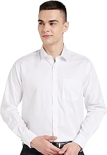 Men's Solid Cotton Formal Shirt | Plain | Full Sleeve - Regular Fit (Available in Plus Size and Combo Packs)