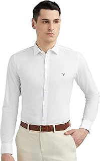 Men Cotton Plain Slim Fit Shirt