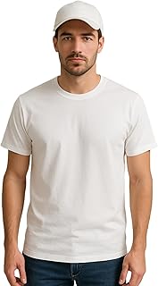 Solid Men's Round Neck Cotton Blend Half Sleeve Regular Fit T-Shirts