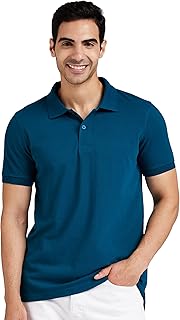 Men's Cotton Rich Solid Polo Tshirt | Collar Tshirts | Half Sleeves | Plain-Regular Fit (Available in Plus Size and Combo Pack of 2)