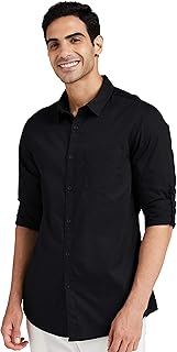 Men's Cotton Shirt | Casual | Plain | Full Sleeve | Summer - Regular Fit (Available in Plus Size and Combo Pack of 2)