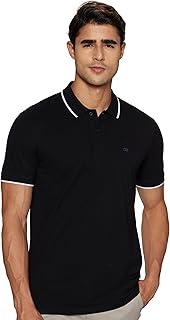 Men's Snug Fit Solid Polo T-Shirt with Coloured Collar Tipping| Cotton Rich| Premium Pique Weave