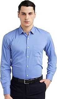 Men's Everday Regular Fit Solid Shirt | Cotton Rich | 5-Pin Pocketing